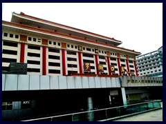 China Luohu Immigration Building - the place for immigrations. This is where visitors from Hong Kong, like we, had to fill in papers and show the Visa! The building has a significant traditional Chinese architecture.